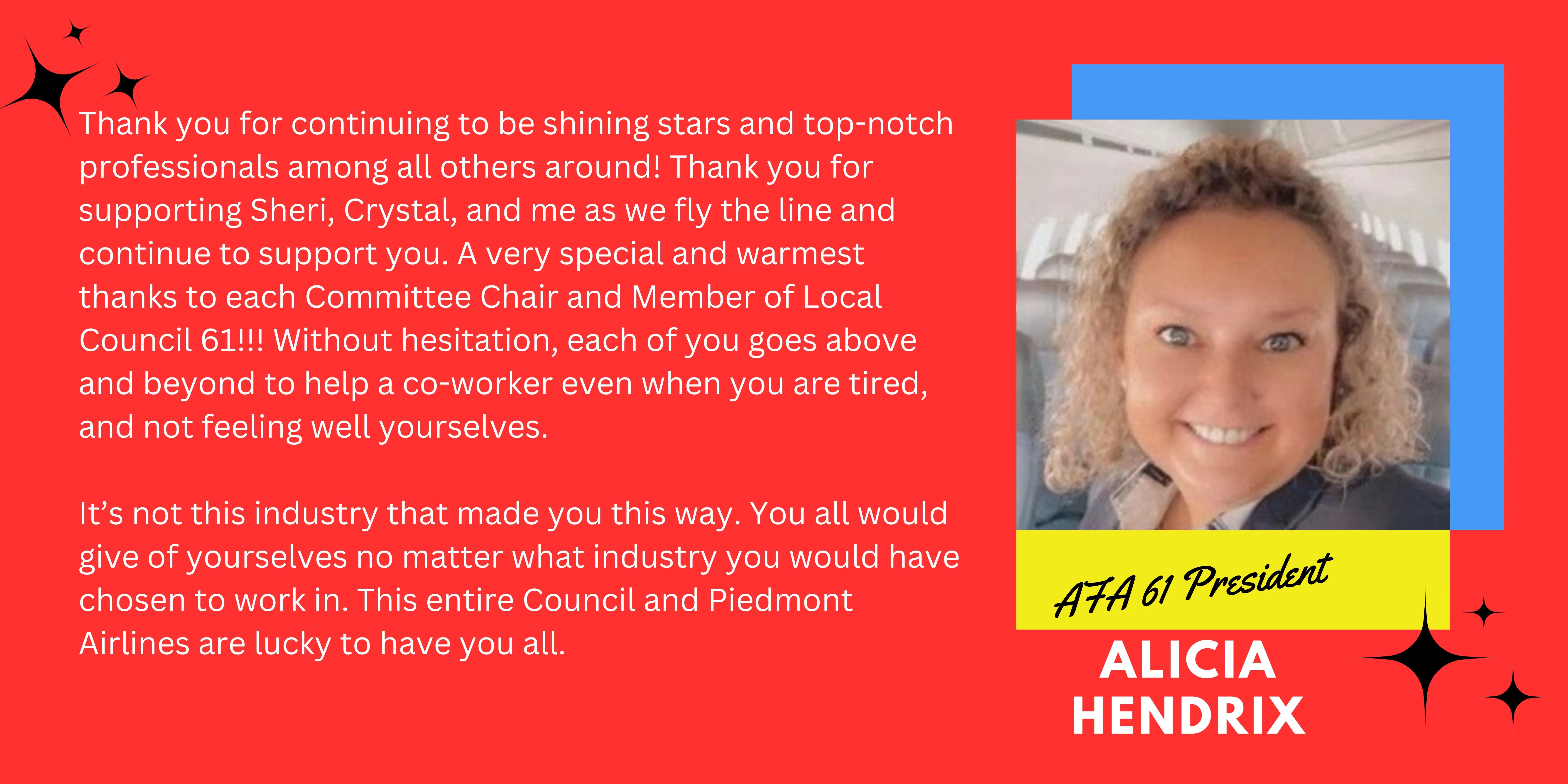 Pic of Alicia Hendrix AFA Piedmont president